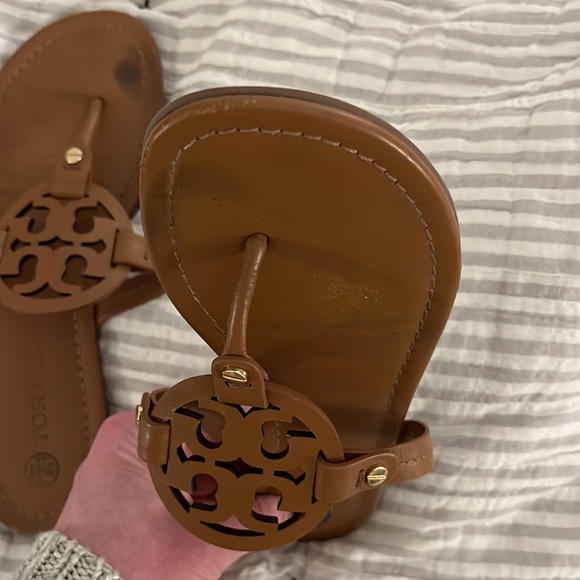 Tory Burch Miller Sandals Vintage vanchetta Size 8.5 - Picture 3 of 4